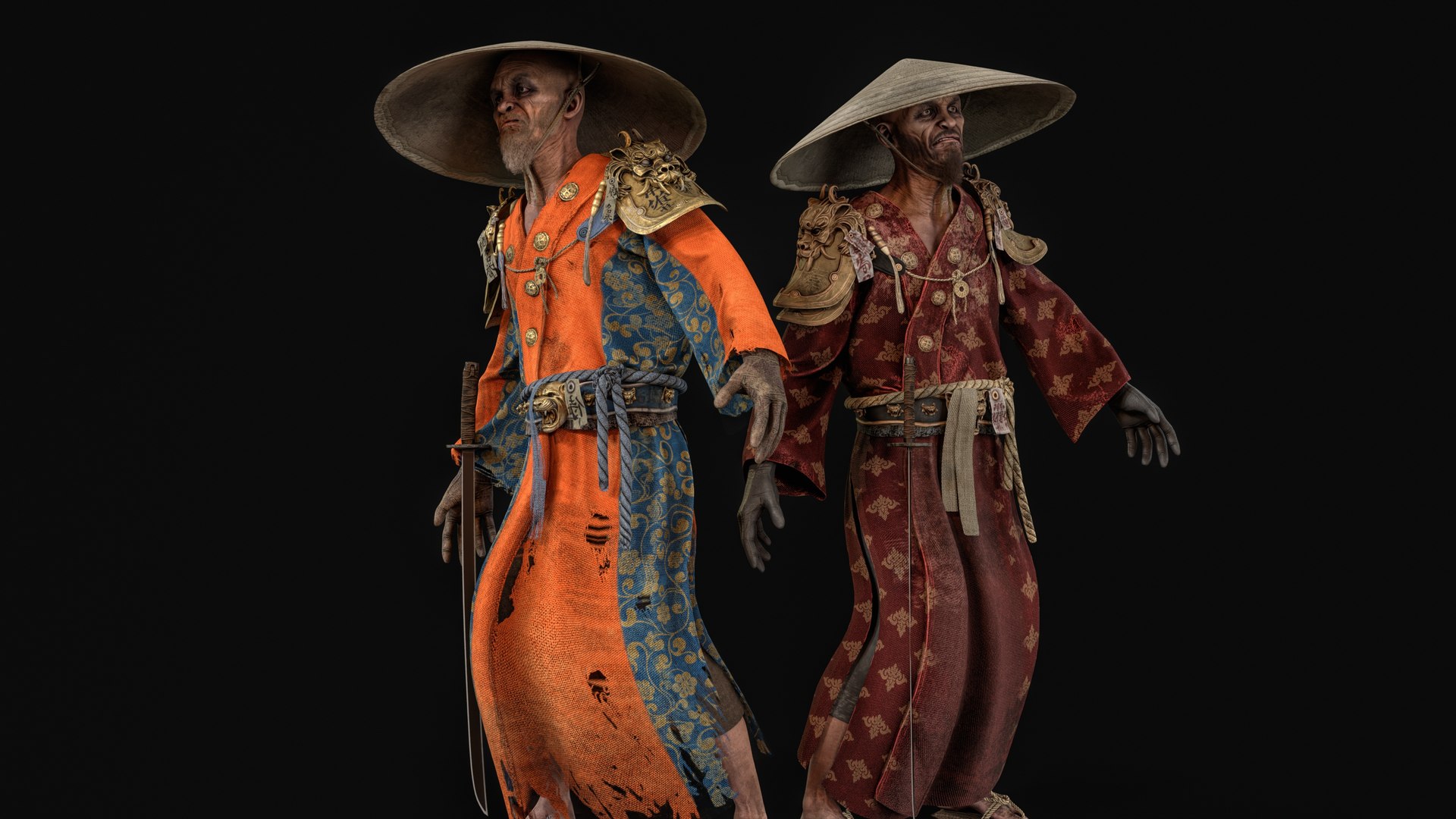 3D Old Samurai model https://p.turbosquid.com/ts-thumb/6T/KXMfHd/ho/desktop14/jpg/1765645495/1920x1080/fit_q87/5f5d1b86d7369805b652760ecd220e0334aadc7c/desktop14.jpg