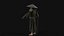 3D Old Samurai model