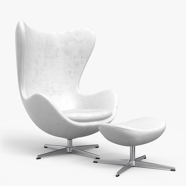 Egg Chair White Leather Odditieszone