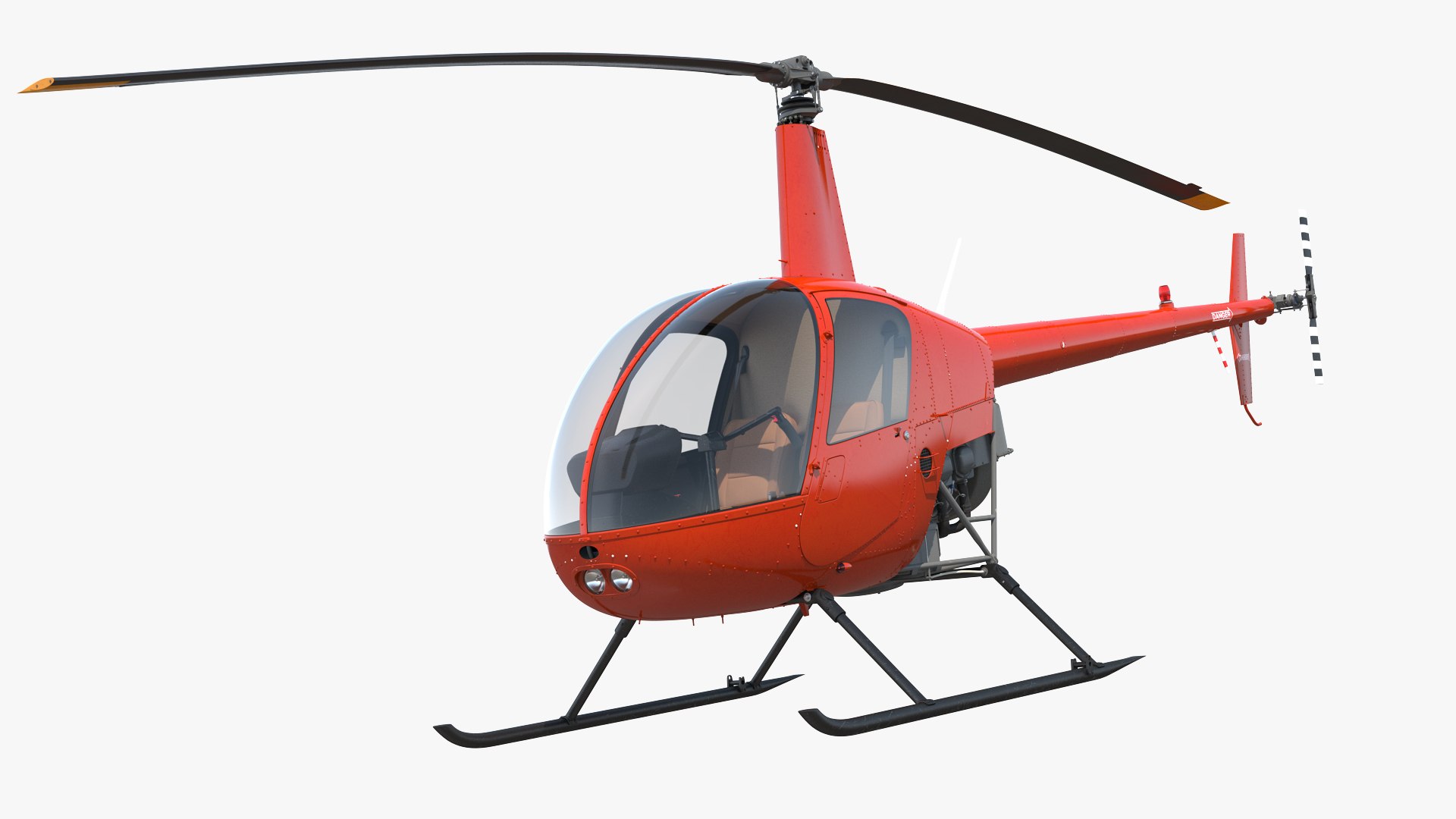 Lightweight Helicopter 3D model preview