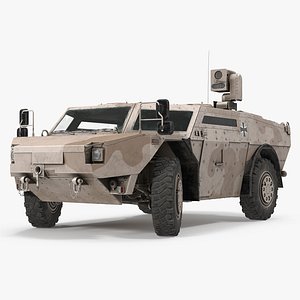 3d model fennek kmw 4x4 armoured