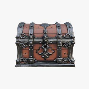 Pirate Treasure Wooden Chest Closed