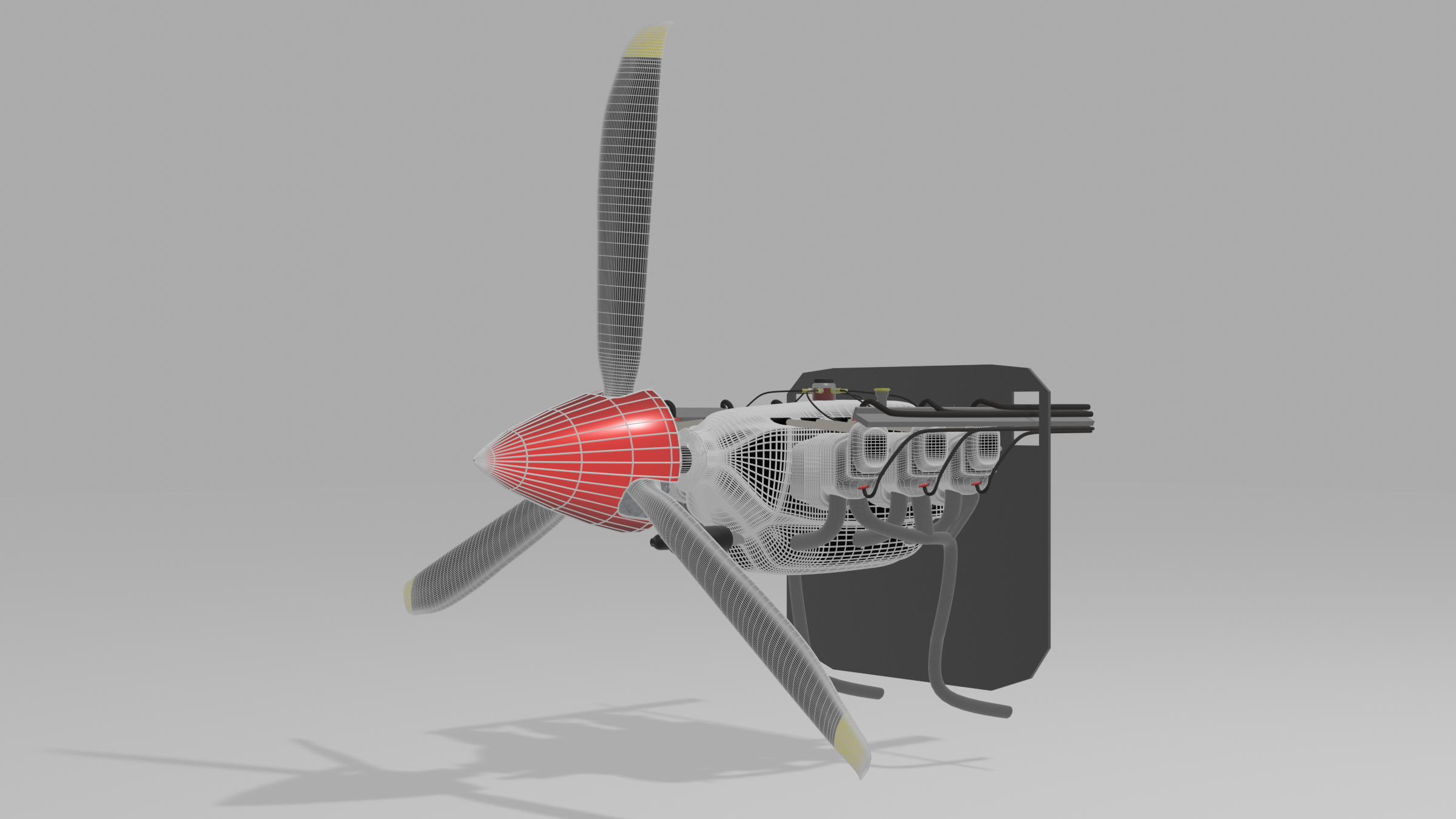 3D lycoming o-540 model - TurboSquid 1688045