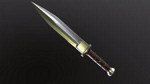 knife weapon 3D model