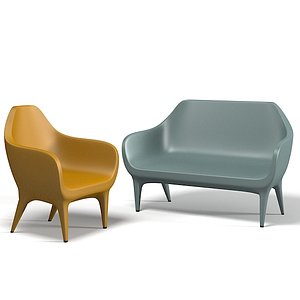 Barcelona Showtime Kezu Armchair sofa laquered glamour contemporary modern outdoor plastic accent