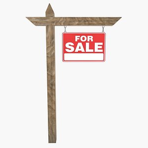 3D For Sale Sign