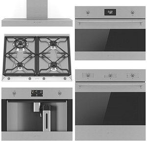 SMEG kitchen appliance collection 3D model