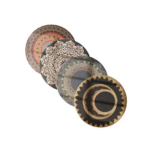 round carpet 7 3D model