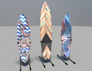 3D surfboard board surf