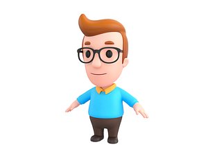 3D model man male character
