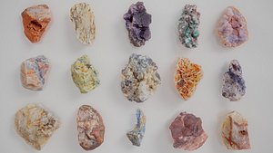 15 3D Scanned Small Rocks Collection 2 3D