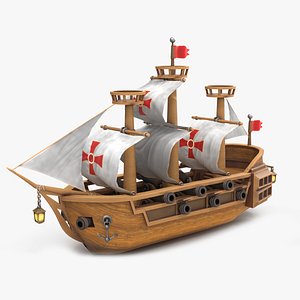 Cartoon Ship V2 3D
