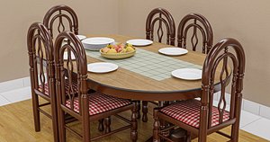 dining table and chairs