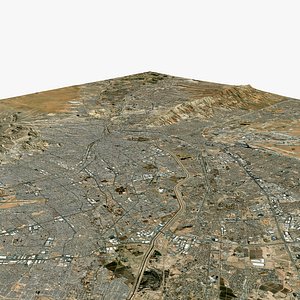 3D El Paso City The Sun City El Chuco State of Texas United States