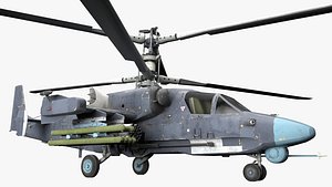3D model Attack Helicopter KA52 Black Shark Hokum