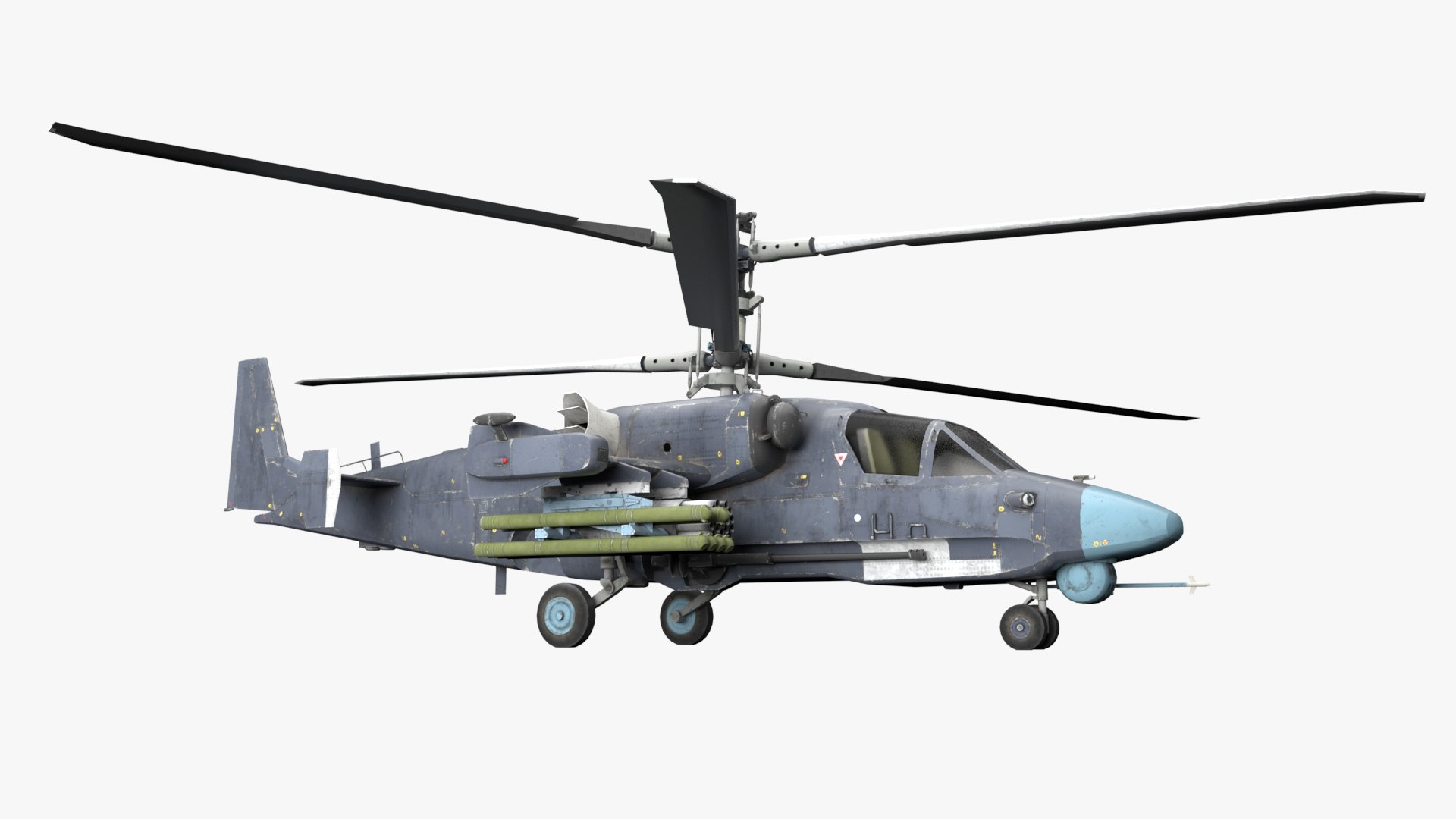 3D Model Attack Helicopter KA52 Black Shark Hokum - TurboSquid 1877410