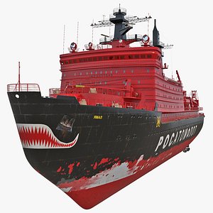 Yamal Nuclear Icebreaker 3D