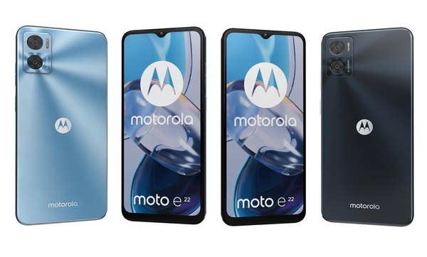 Motorola Moto E22 Black And Blue model