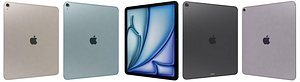 3D Apple iPad Air M3 13-inch 2025 All Colors model