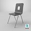 Chaise en plastique PBR basse résolution
