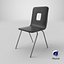 Chaise en plastique PBR basse résolution