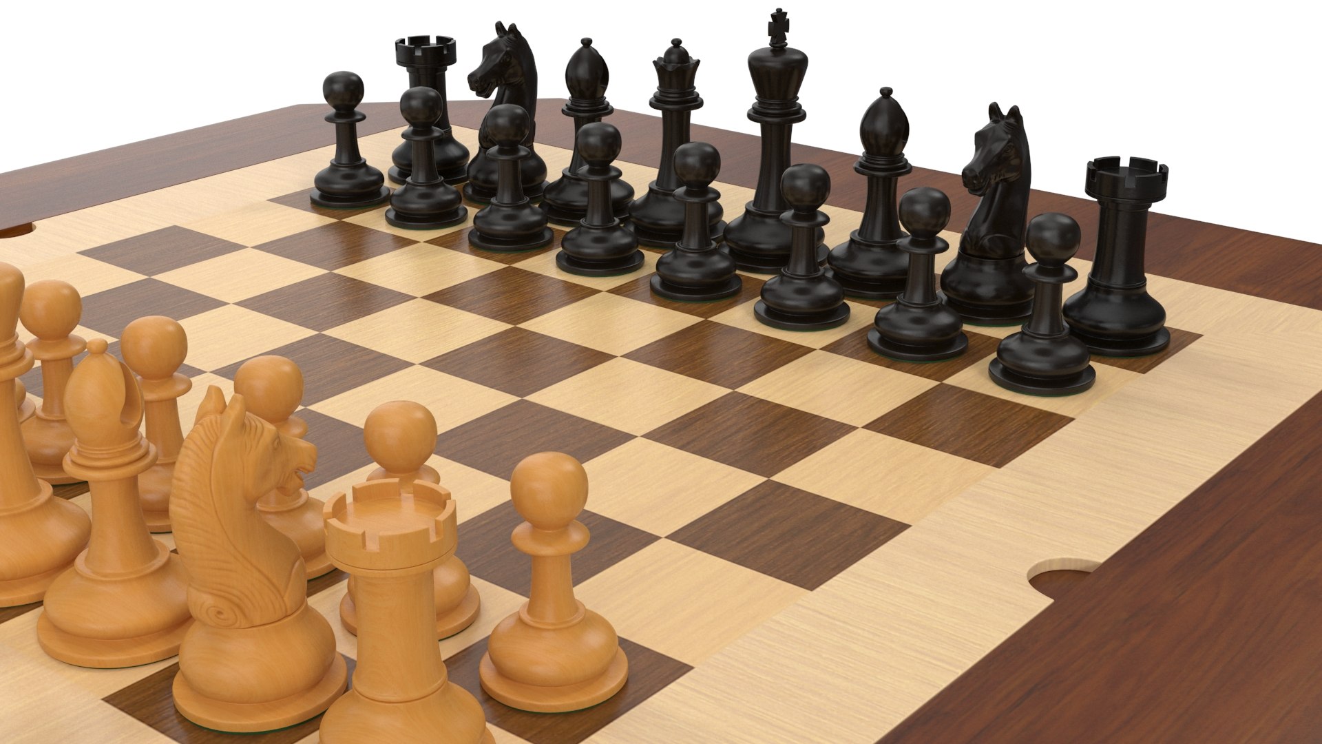 Chess Set Model - TurboSquid 1647069