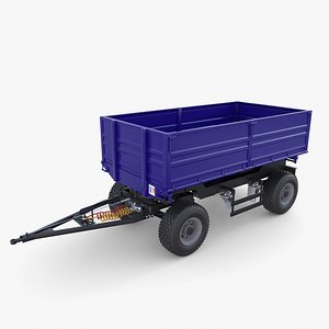 Agro trailer V6 3D model