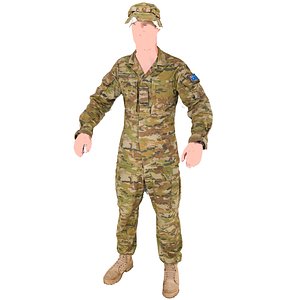 scan adf australian uniform 3D
