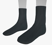 Black Socks Style 4