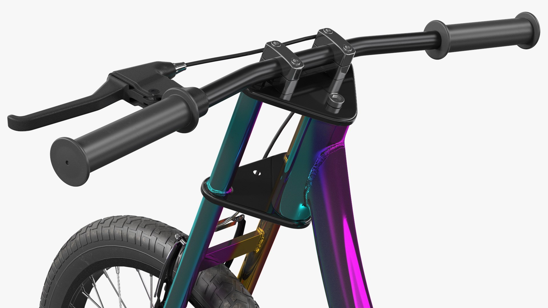3D model Razor DXT Drift Trike Colored Chrome Rigged - TurboSquid 1726574