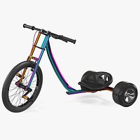 Razor DXT Drift Trike Colored Chrome Rigged