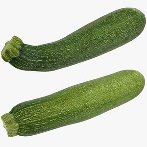 3D zucchini set