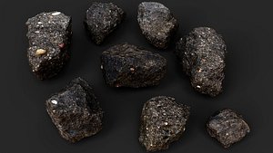 asphalt debris small shards scatter detail PBR photogrammetry