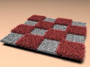 3d model fur rugs