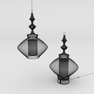 3D lamp opium light