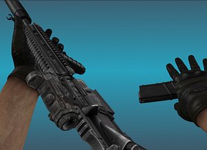 Rifle gun with animation