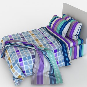 3d model children bed linen