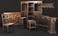 3D model furniture gothic 3