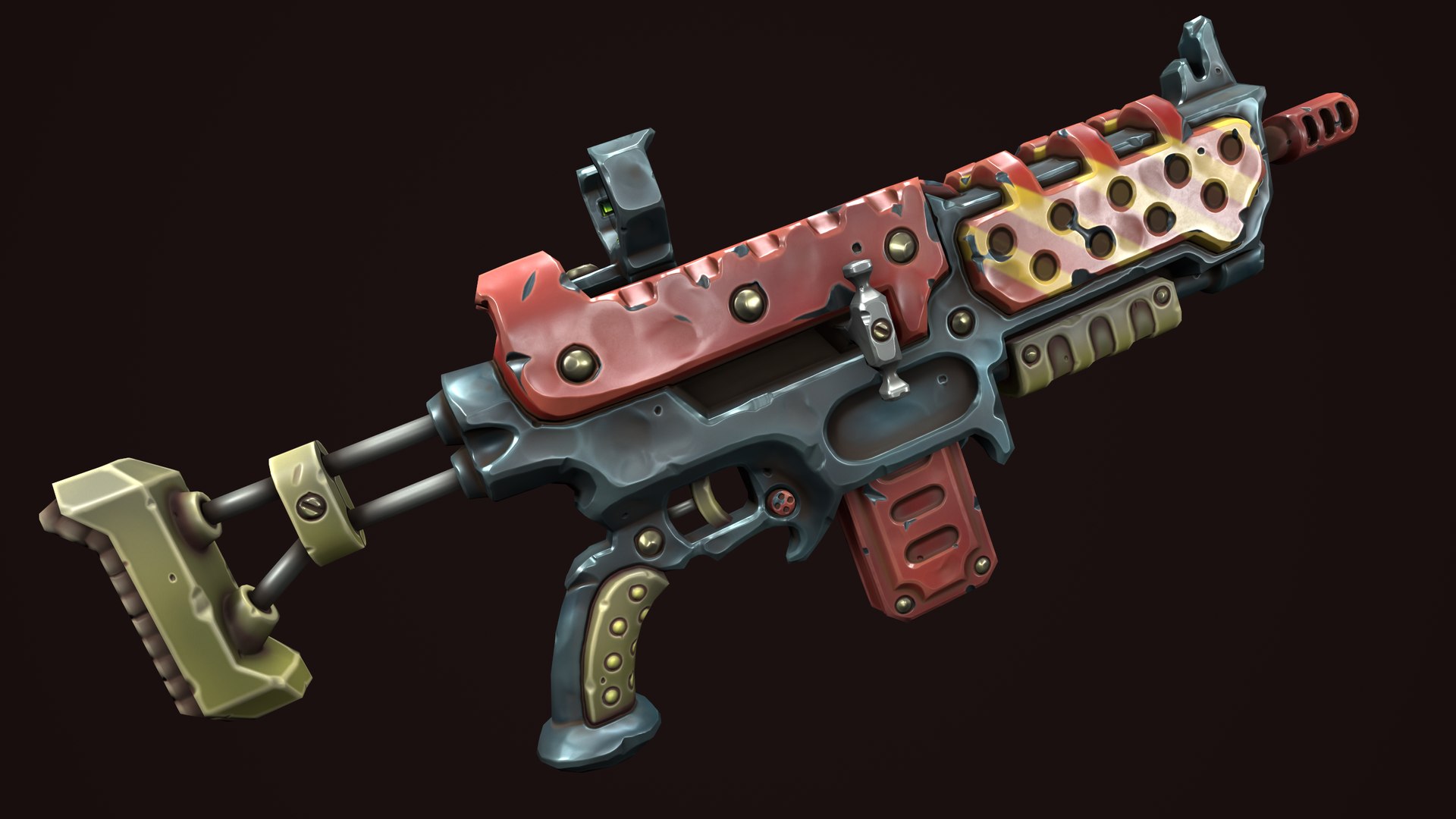 Combat Assault Rifle Model - TurboSquid 2248012