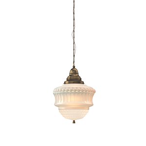 Molded Opaline Glass Pendant