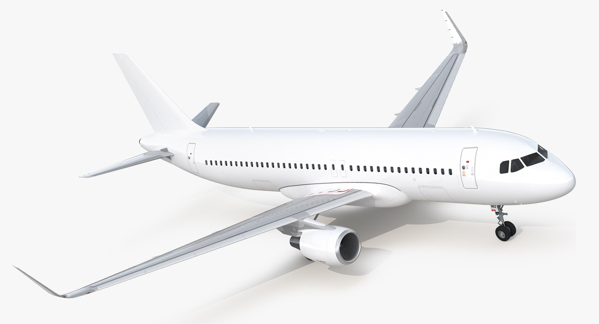 Airbus A320neo Simple Interior Generic 3D model preview