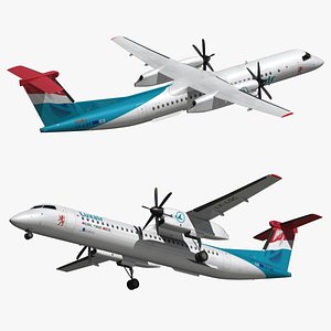 3D bombardier dash 8 luxair
