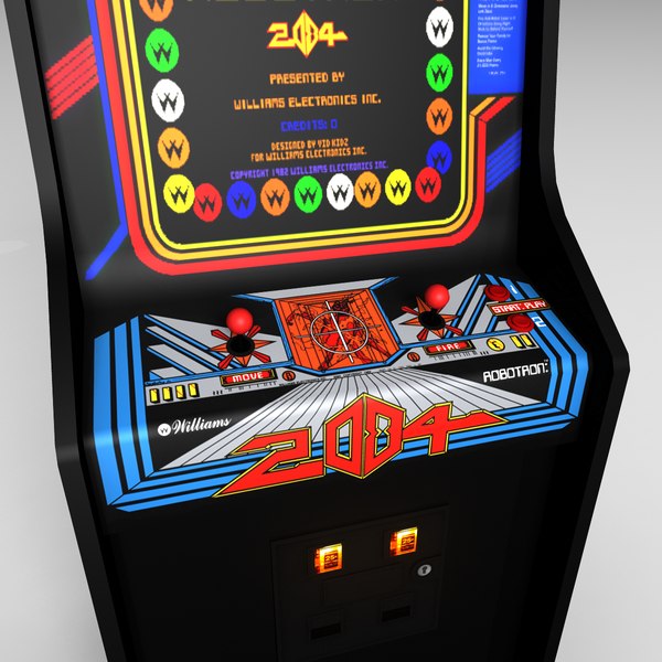 classic robotron arcade 3d model