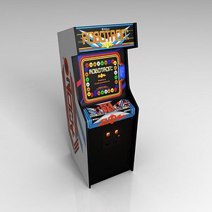 classic robotron arcade 3d model