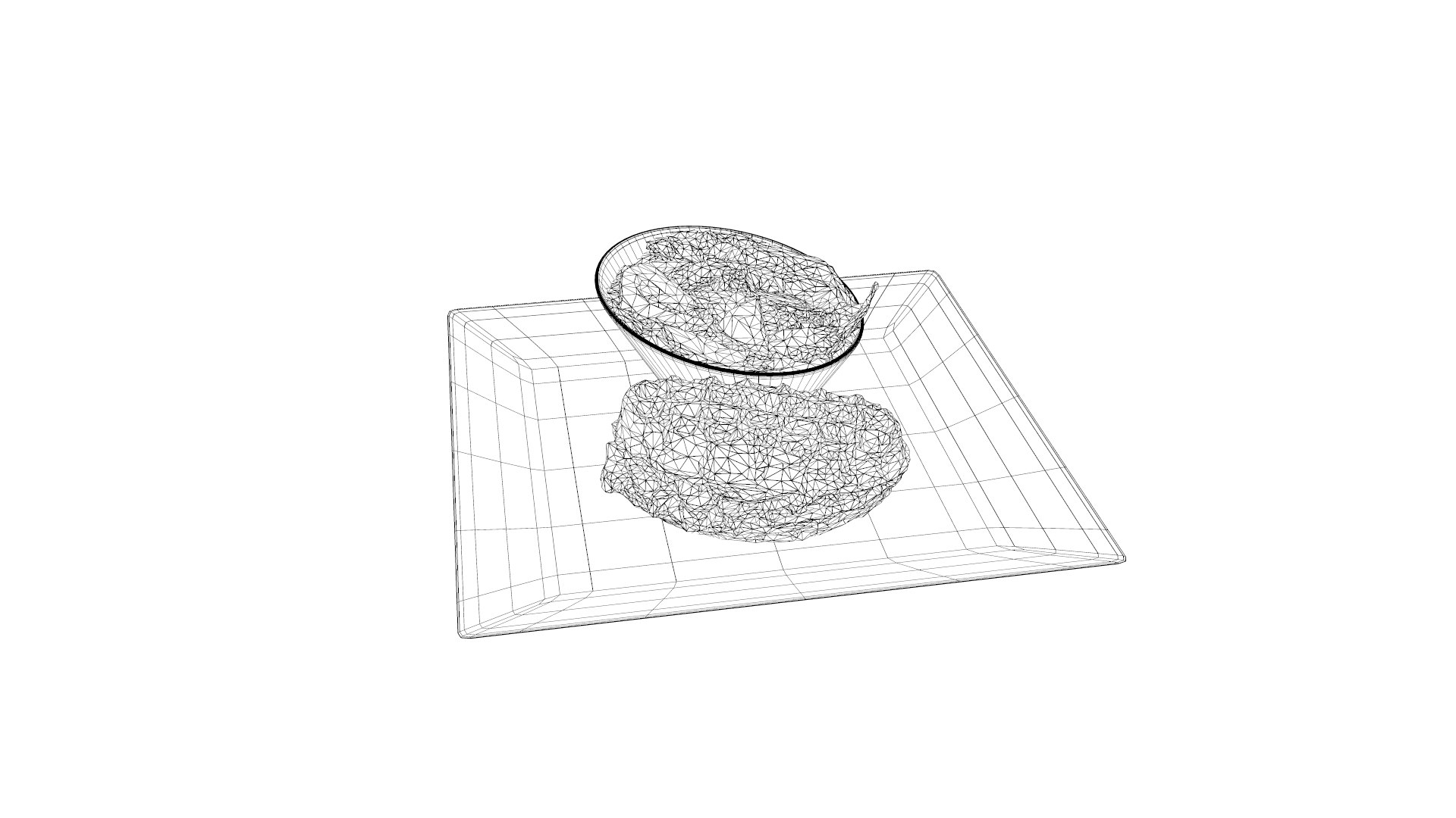 Chicken Pesto Waffle 3D TurboSquid 1739436