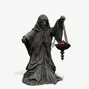 Old Statue 2 3D model