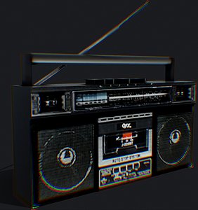 Low Poly Boom Box