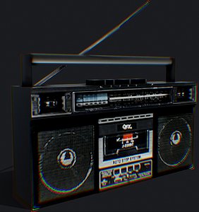 Low Poly Boom Box