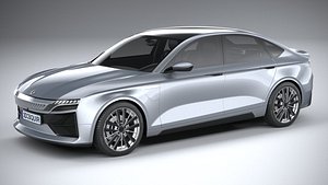 3D Generic Sedan EV 2023