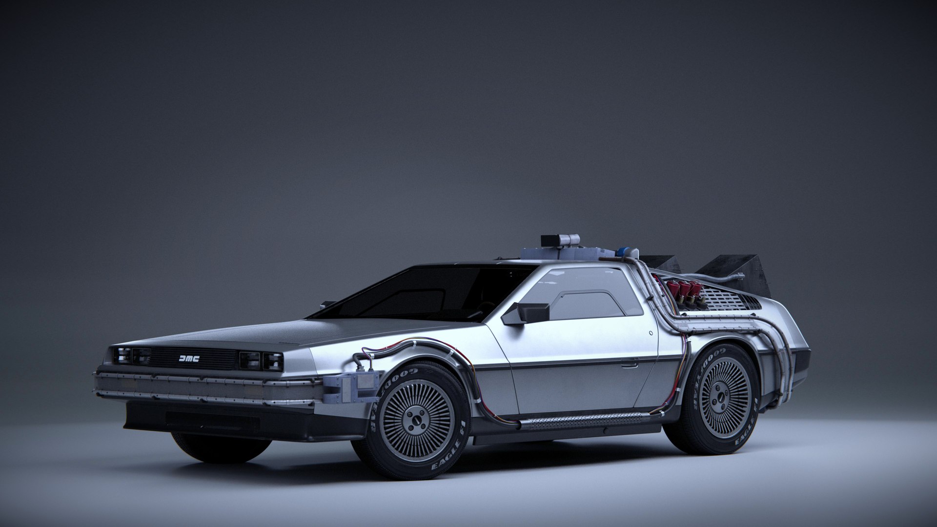 3d Delorean Time Machine Model - Turbosquid 2017537